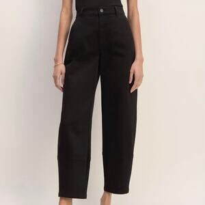 Everlane Utility Barrel Pant Black Size 4 Tall NWOT